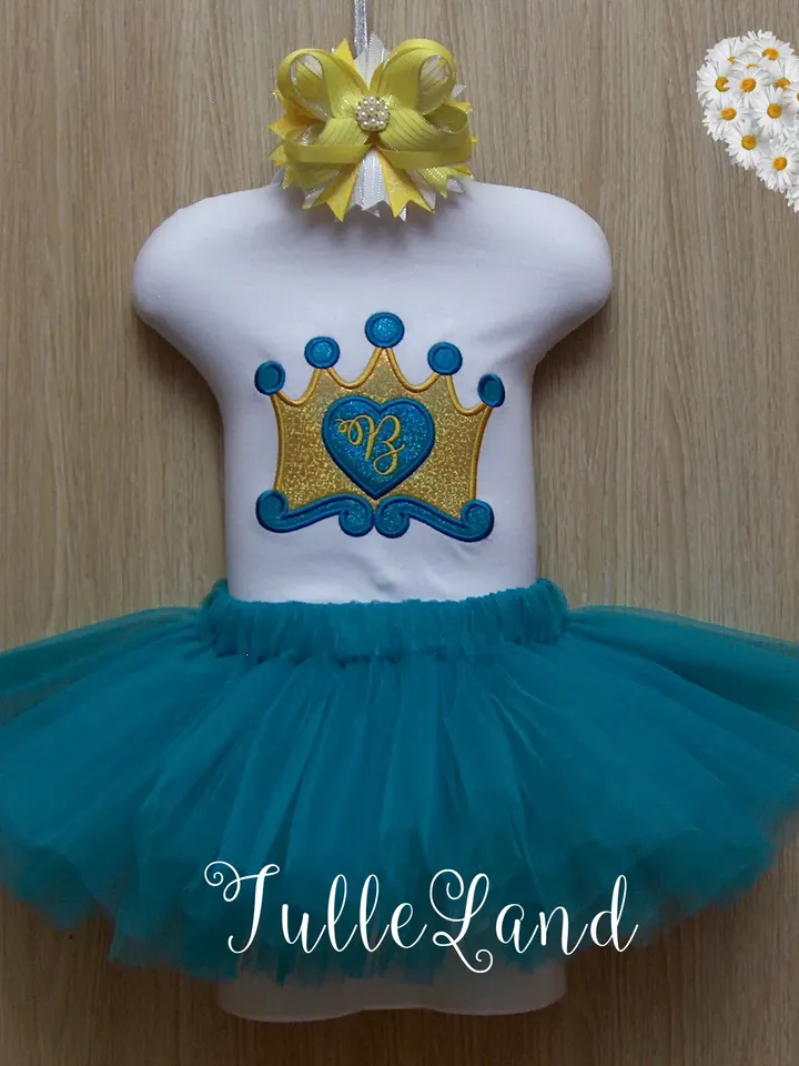 Princess Crown Tiara Girl Baby Design Applique for Machine Embroidery