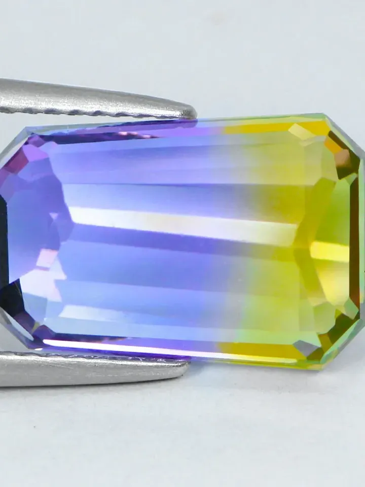 6.54 CT Gorgeous Rare Tapered Baguette Bi Color Unheated 100% Natural Ametrine