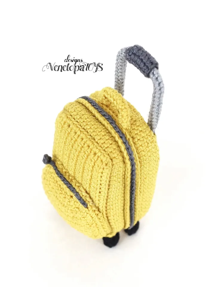 Crochet doll suitcase pattern, Crochet Doll Accessories, pdf crochet pattern