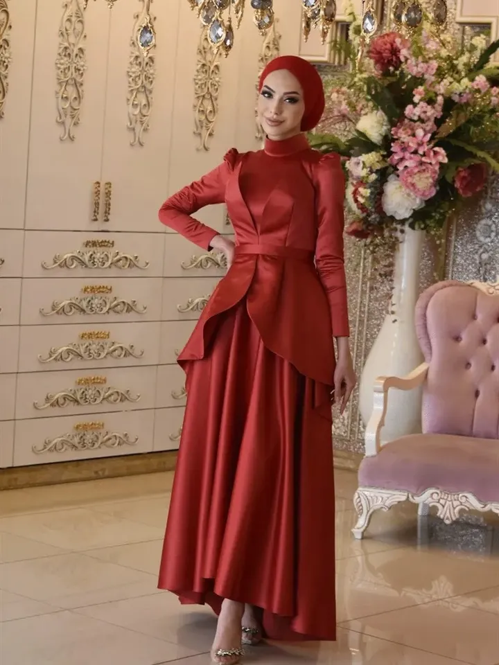AHUNARE HIJAB - Wedding Dress, Muslim Evening Gown, Nikah, Islamic Wedding, Engagement, Bridesmaid
