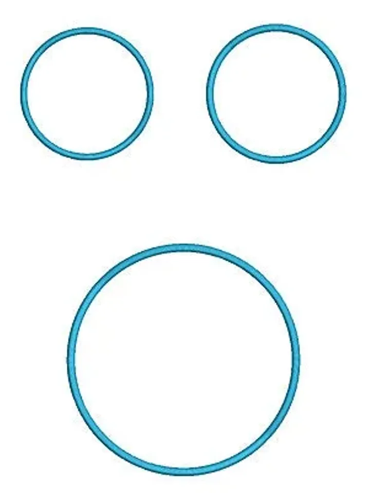 Circle Applique Machine Embroidery Design Mini embroidery Designs Circle shape applique In The Hoop mug rug Embroidery file Instant Download