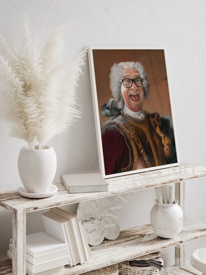 Large Danny DeVito Vintage Funny Wall Art PRINTABLE, Art Deco Print Painted Portrait, Downloadable Decor | 160
