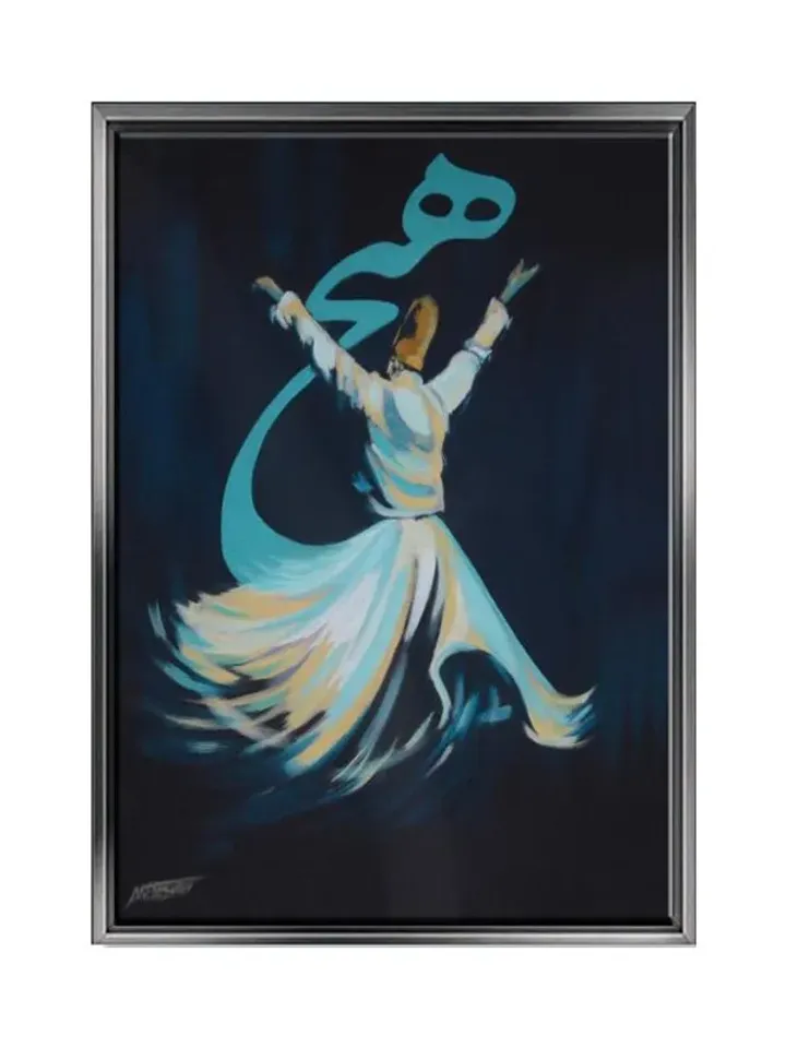 Mevlana Print on Canvas , Floating Frame Option, Modern Wall Art, Extra Large Canvas Wall Art