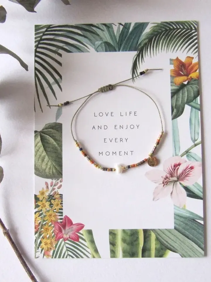 Miyuki bracelet and gift Card/Dainty & Beaded Tiny beads/Miyuki bracelet, friendship bracelet with freshwater pearl, Miyuki bracelets