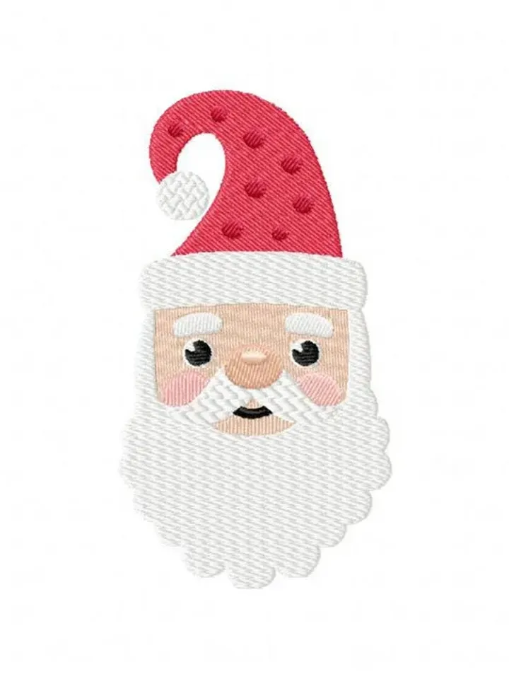 50% off,Santa Claus AppliqueDesign- Christmas Applique Embrodery Design For Children- Santa Face Machine Embroidery Design-7 Size Degital