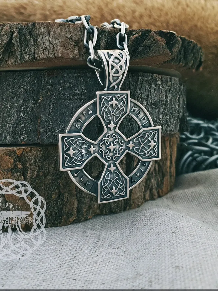 Celtic Cross Pendant, Sterling Silver Celtic Pendant, Celtic Necklace, Celtic Jewelry