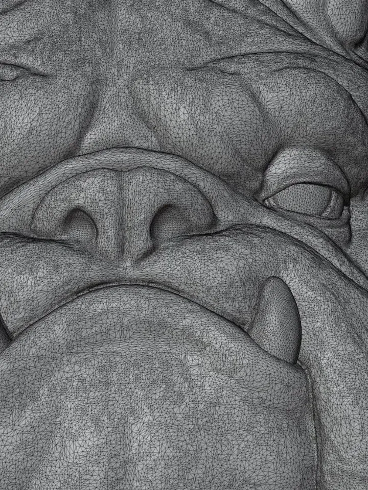 3D Model STL CNC Router file 3dprintable Panel Beware of dog