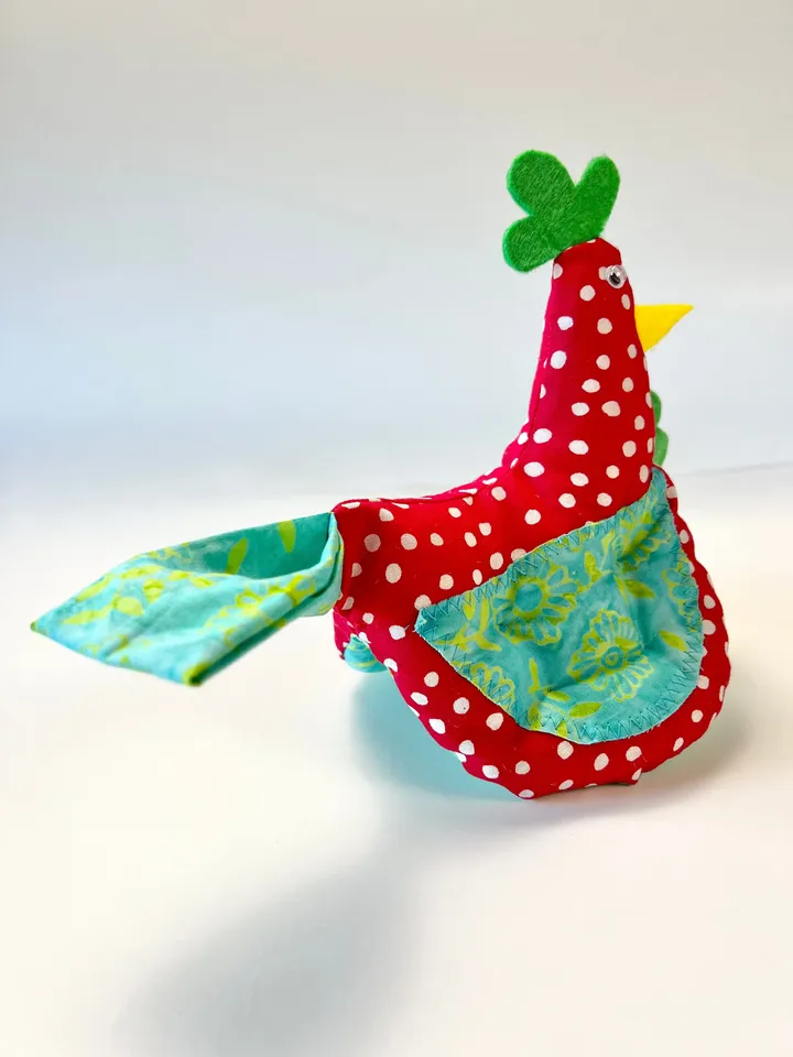Handmade Oven Mitts Set | Polka Dots Batik Floral Chicken Hot Pads | Farmhouse Home Decor | Unique Gift