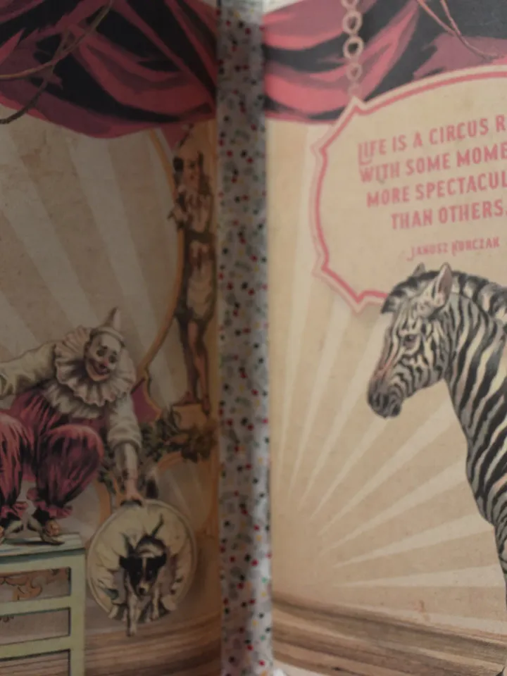 Life is a Circus Journal-Circus Themed Junk Journal-Recycled Journal