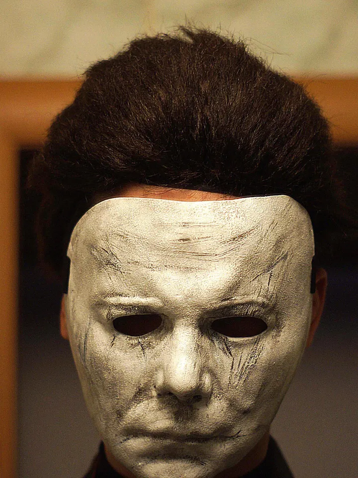 Hand made Michael Myers mask The Shape Dead By Daylight Maniac Plastic Halloween 2018 Halloween movie Halloween michael