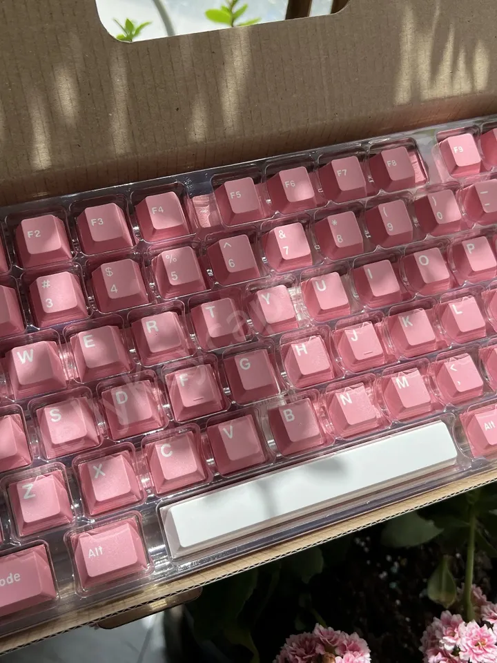 Peach Blossom Keycaps Cherry keycaps pink keycaps ABS keycap 173 key keycap set