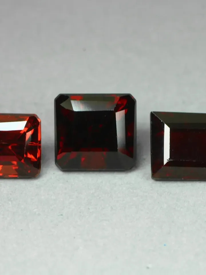 4.64 CT  Amazing Rare  Hot Reddish Pink Color Unheated 100% Natural Rhodolite  Garnet (Pc 3)