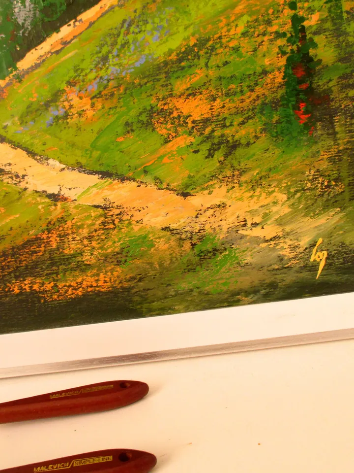 Mount Rainier Painting "SUMMER SNOW ON Mt RAINIER" Painting on Canvas Original Art by "Walperion Paintings"
