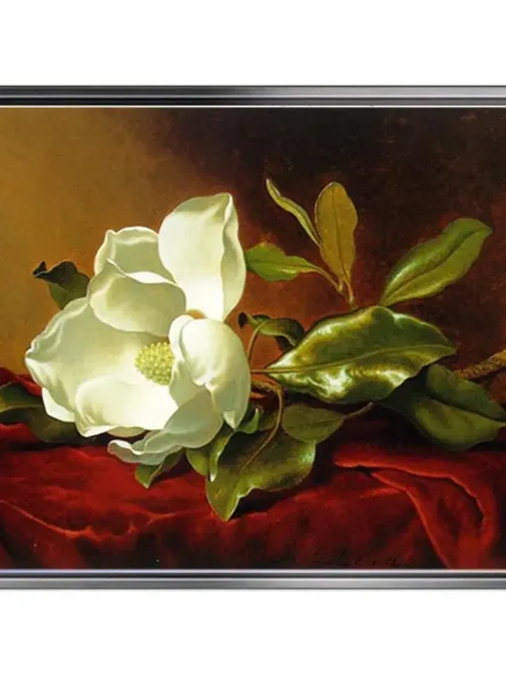 Flower Print on Canvas , Floating Frame Option, Modern Wall Art, Extra Large Canvas Wall Art