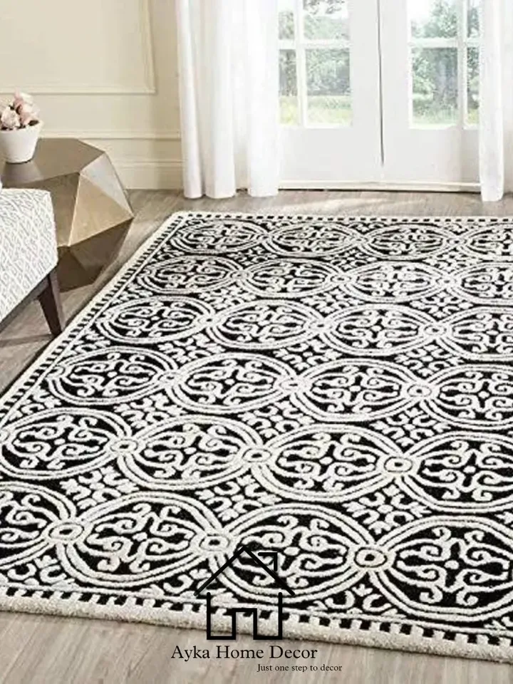 Ayka HandMade Tufted 100% Fine wool Trending carpets and rugs for Living Room and for kids room / Hall Rugs / Office Rugs / Christmas Gifts