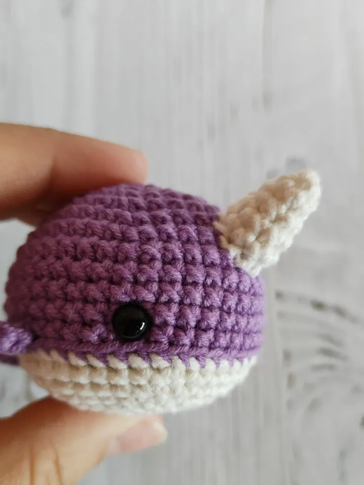 Crochet narwhal pattern, amigurumi narwhal patterns, sea animals pattern, crochet pocket narwhal
