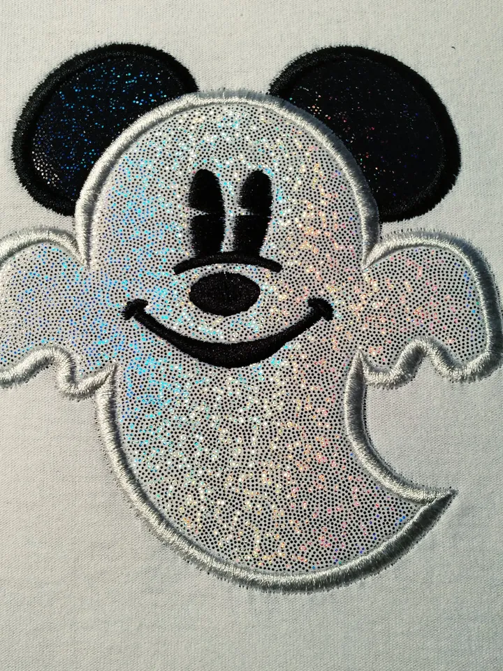 Halloween Mouse Ghost Machine embroidery applique design