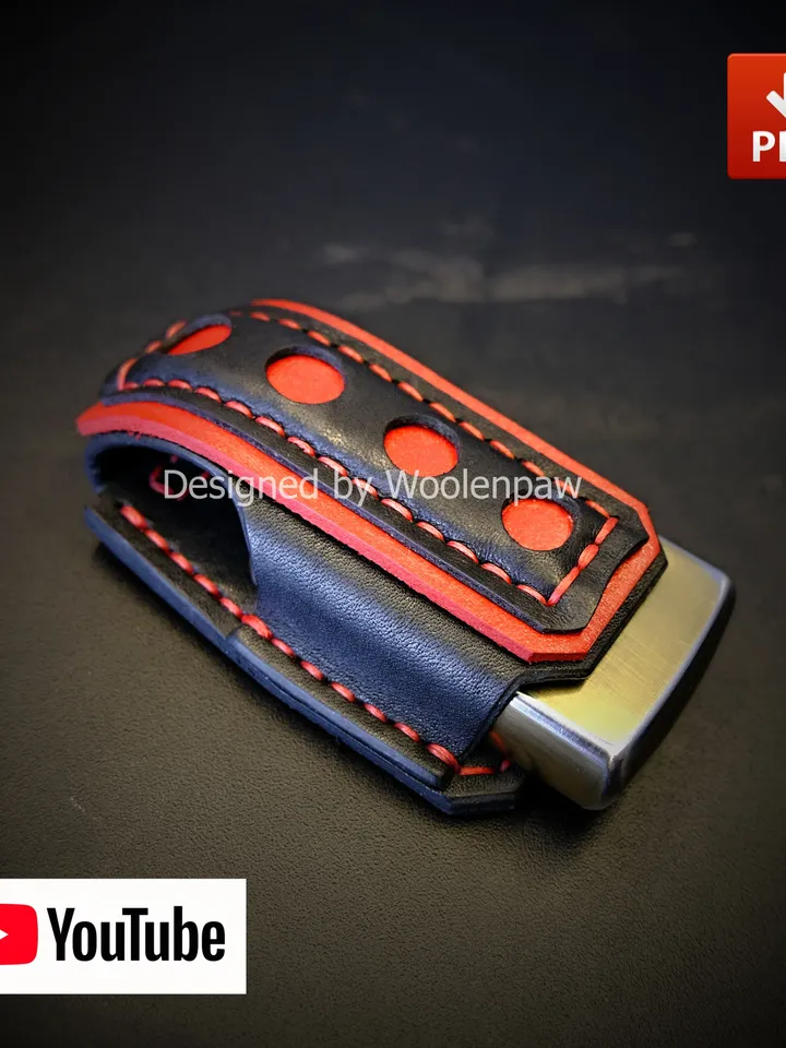 Zippo Case Sport - leather pattern. EDC22
