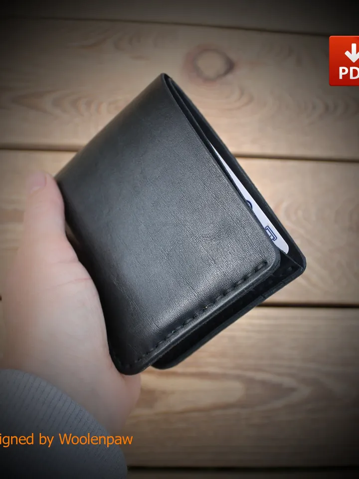 BF2 Leather pattern to make a Bifold wallet