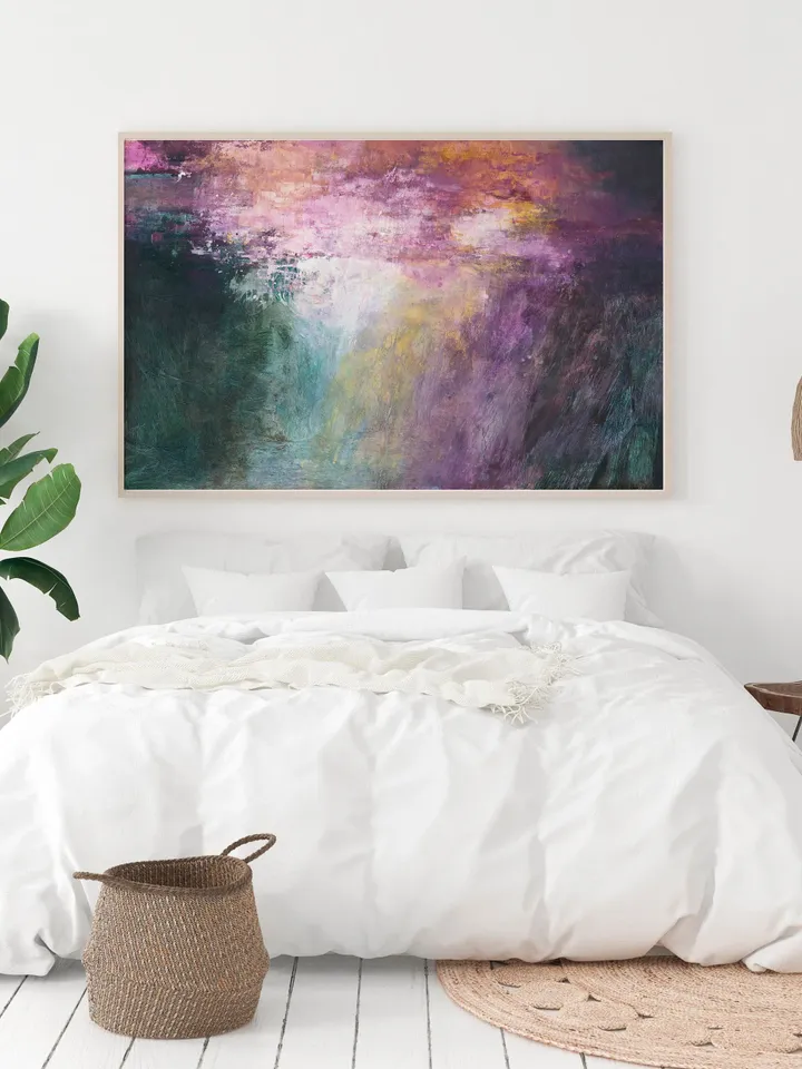 Landscape abstract artwork, Nature inspired wall decor, Extra large painting, abstract landscape painting, Modern art, Acrylic Painting