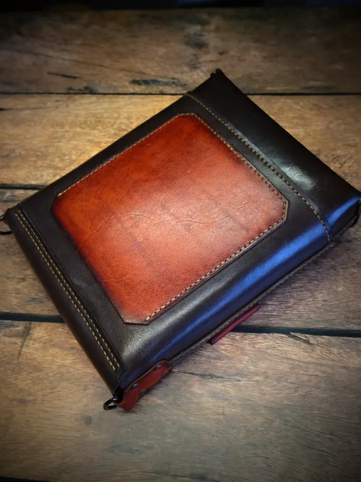 Messenger bag with shoulder  belt + tutorial - PDF leather pattern.BG23