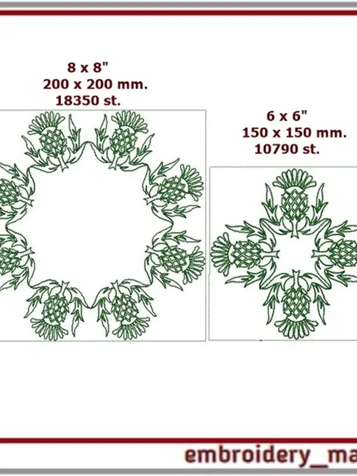 Quilt block 7 machine embroidery designs Instant download