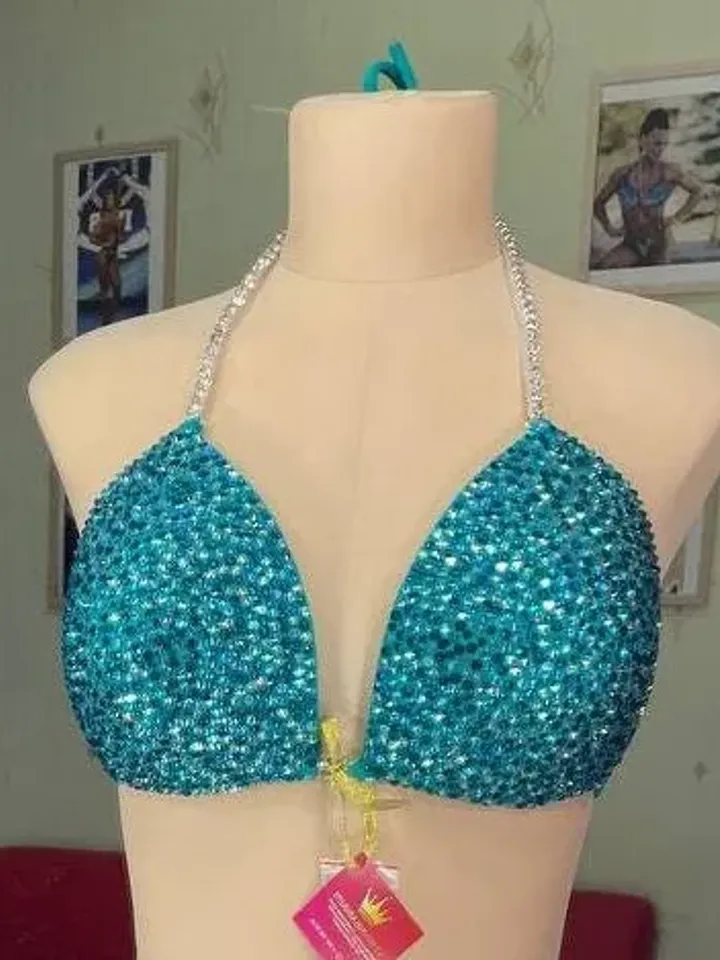 Competition Figure Suit with Crystals/Competition Suit/Posing Suit/Rhinestone Fitness NPC,IFBB,WBFF