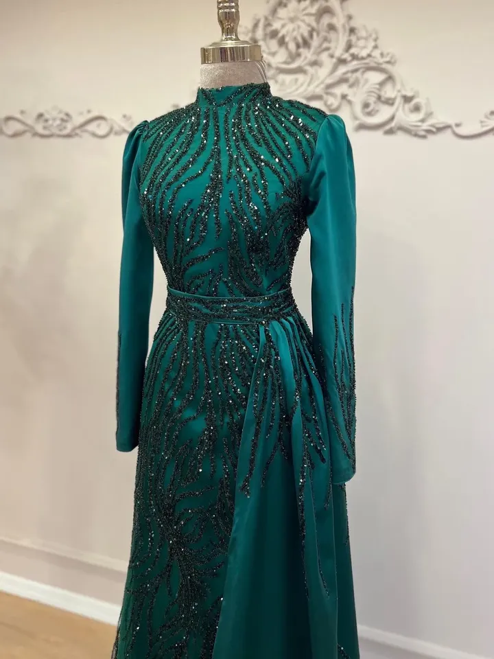 AHUNARE HIJAB - Wedding Dress, Muslim Evening Gown, Nikah, Islamic Wedding, Engagement, Bridesmaid