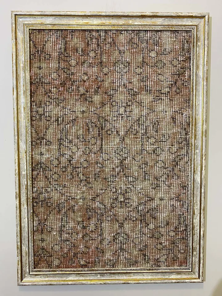 Exquisite Vintage Wall Kilim Art - Unique Hand-Woven Woolen Masterpiece for Home Decor - 50x70 cm