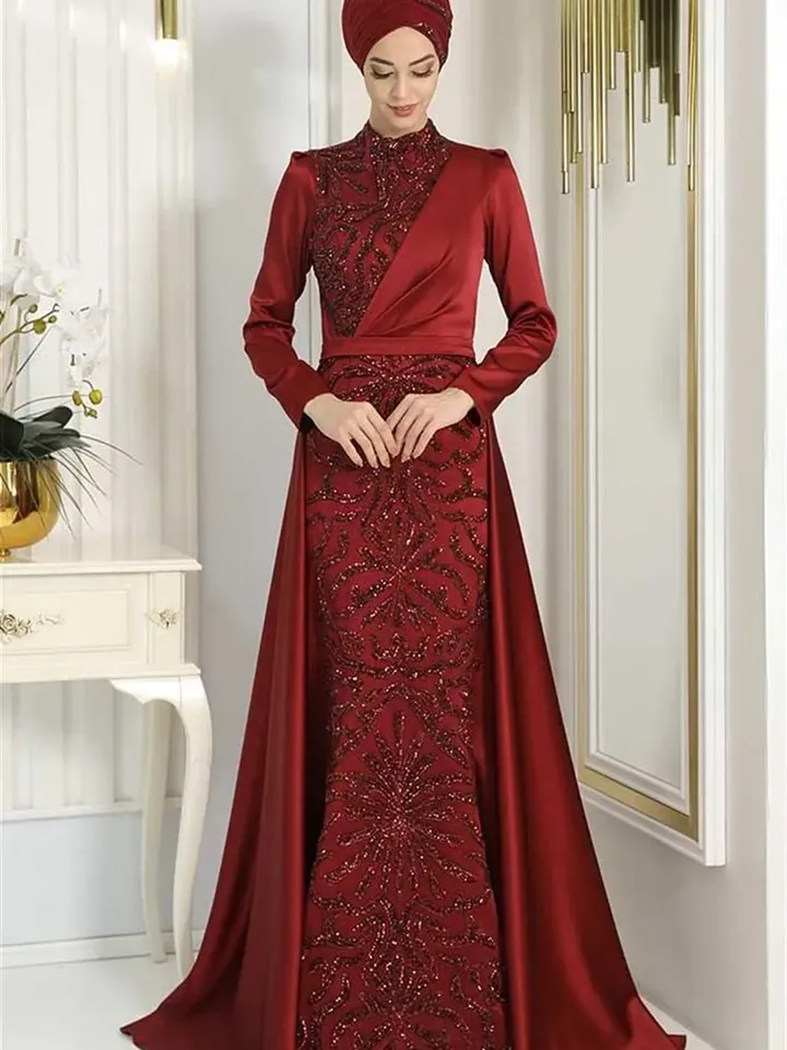 AHUNARE HIJAB - Wedding Dress, Muslim Evening Gown, Nikah, Islamic Wedding, Engagement, Bridesmaid