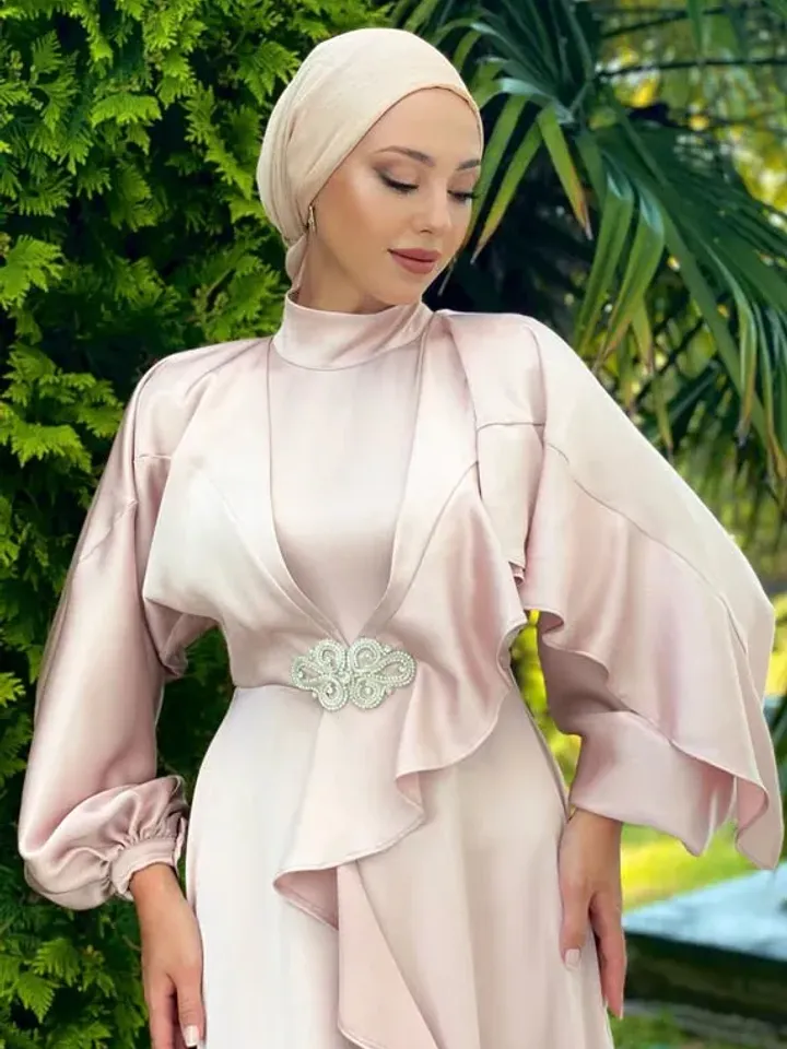 AHUNARE HIJAB - Helin Tesettür Abiye - somon