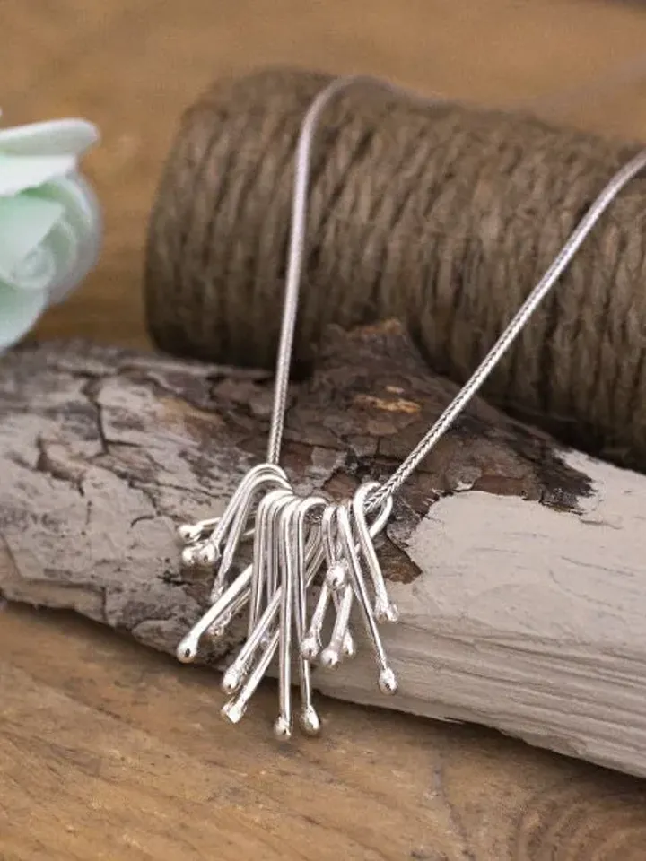 Sterling Silver Raindrops Necklace