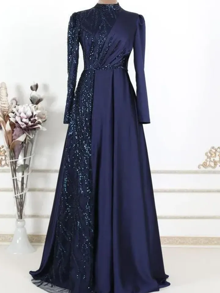 AHUNARE HIJAB - Wedding Dress, Muslim Evening Gown, Nikah, Islamic Wedding, Engagement, Bridesmaid,
