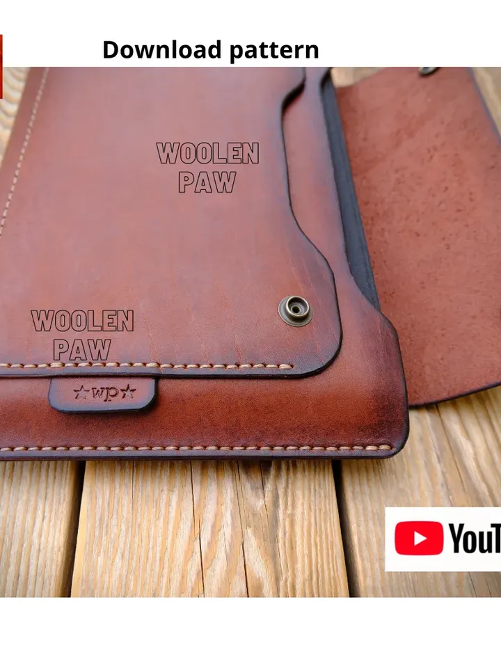 PDF download pattern to make a leather iPad /Samsung tablet case !!! FLD4