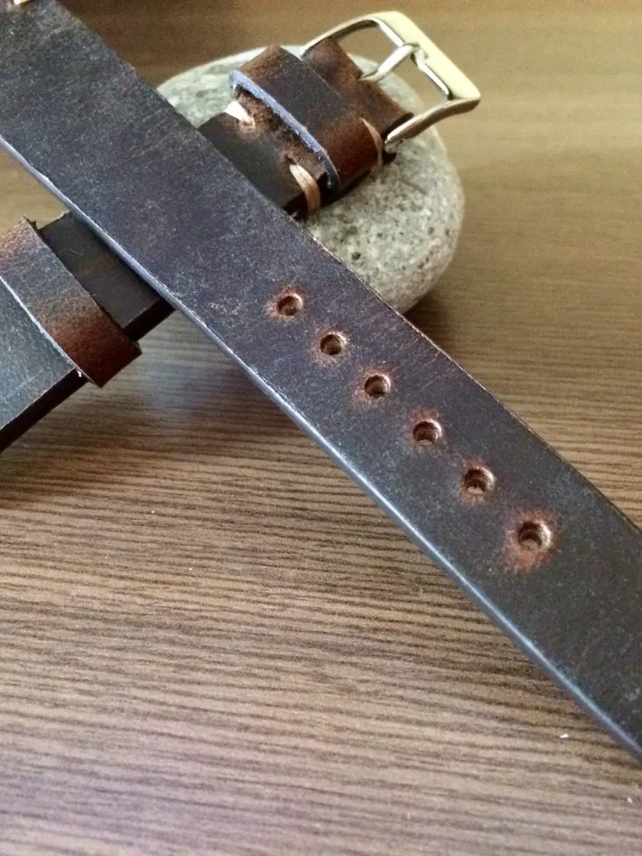 Brown Genuine Leather Watch Straps 19mm, Wrist Watch Band 20mm, 21mm, Personalise Gift Ideas for Boyfriend, Vintage Mens Wrist Accessories