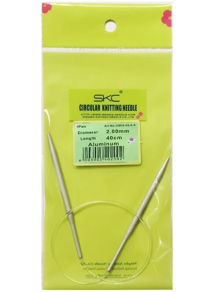 SKC Circular Knitting Needles 2-12mm High Quality Aluminum Porcelain Surface Circular Knitting Needles Crochet Knitting Tool