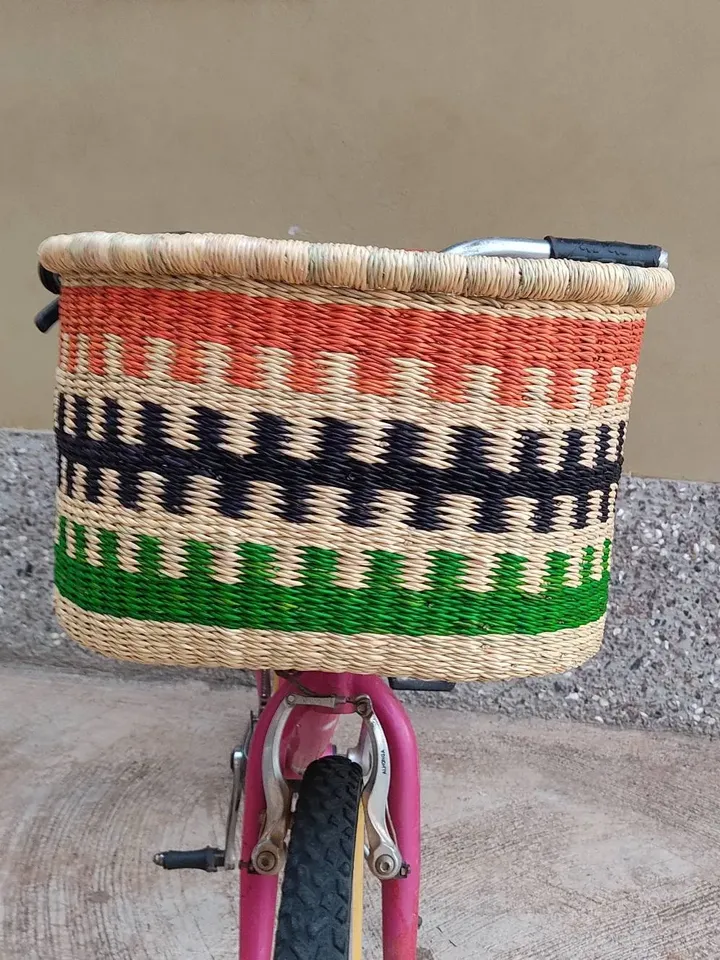 Bike Basket | picnic Basket | Woven Basket | Basket for Bicycle | Storage Basket | Market Basket | Bicycle Basket