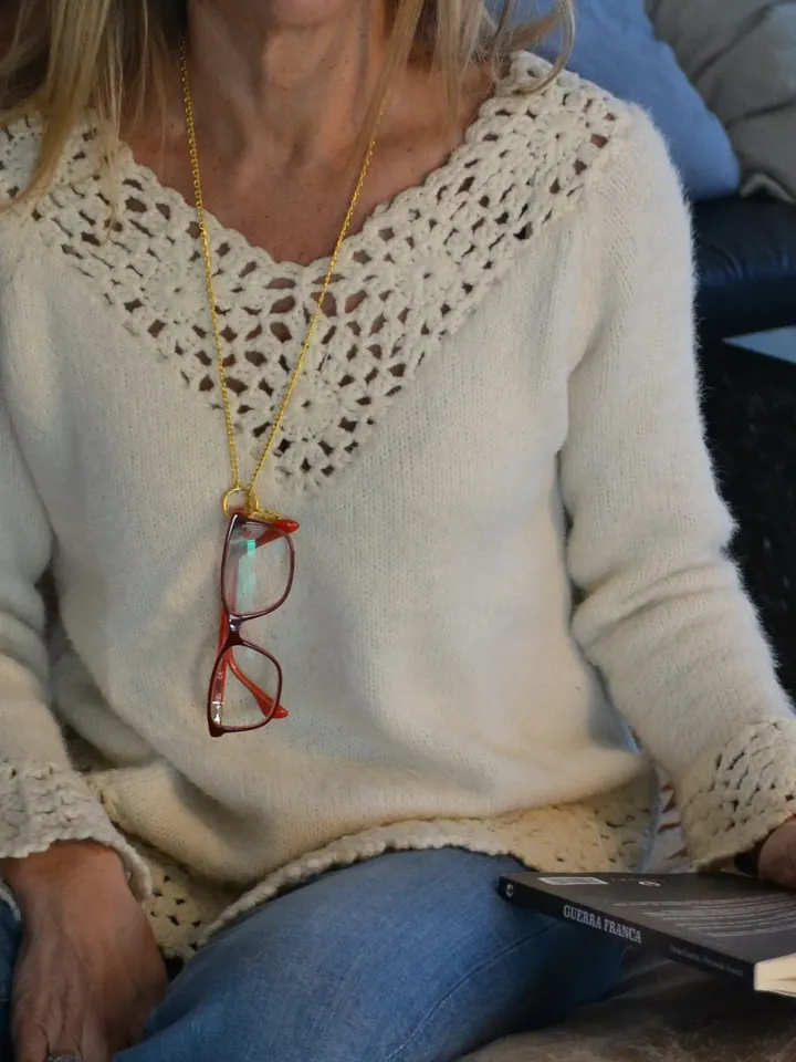 Perfect Gift for Women Eyeglass Chain Necklace, Sunglass Reading Eye Glasses Holder, Eye Wear Chain Gold Silver, Grandma Mom Teacher Gifts