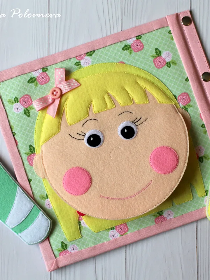 Learn to Brush Your Teeth, Felt Medical Educational Set, Montessori Soft Book, Medical Pretend Play, Dentist