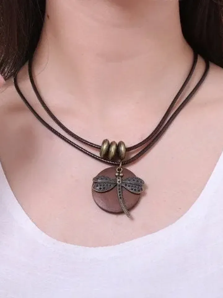 Dragonfly Necklace, wooden necklace, wooden dragonfly pendant, wooden dragonfly necklace, wooden necklace, wooden jewellery, wood necklace