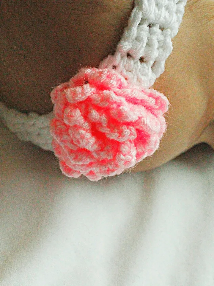 Yarn Rose Baby Headband, Floral Infant Headbands, First Photos Props, Gifts for New Babies, Baby Shower Gift Set, Pink Flower, Girl Hair