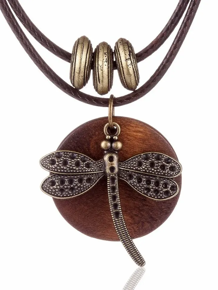 Dragonfly Necklace, wooden necklace, wooden dragonfly pendant, wooden dragonfly necklace, wooden necklace, wooden jewellery, wood necklace