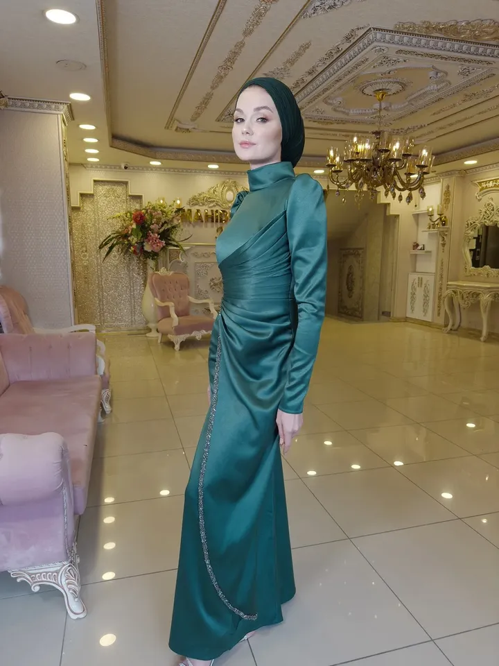 AHUNARE HIJAB - Wedding Dress, Muslim Evening Gown, Nikah, Islamic Wedding, Engagement, Bridesmaid