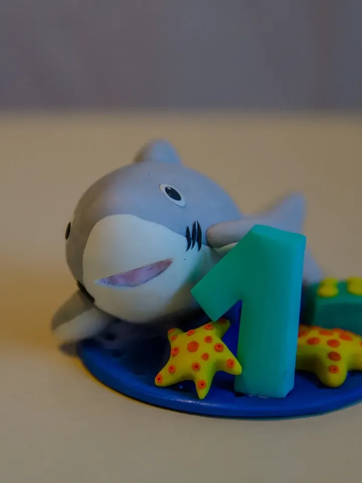 1st cake topper, Custom cake topper, first birthday, Shark cake topper, starfish cake topper, birthday cake topper, animal cake topper