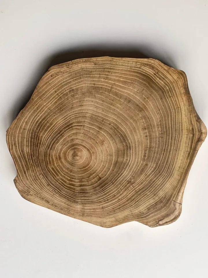 Live Edge Acacia Wood Slab, 13"x13"x1" Raw Edge Wood, Epoxy Resin Wood, Tree Slice, Live Edge Slabs