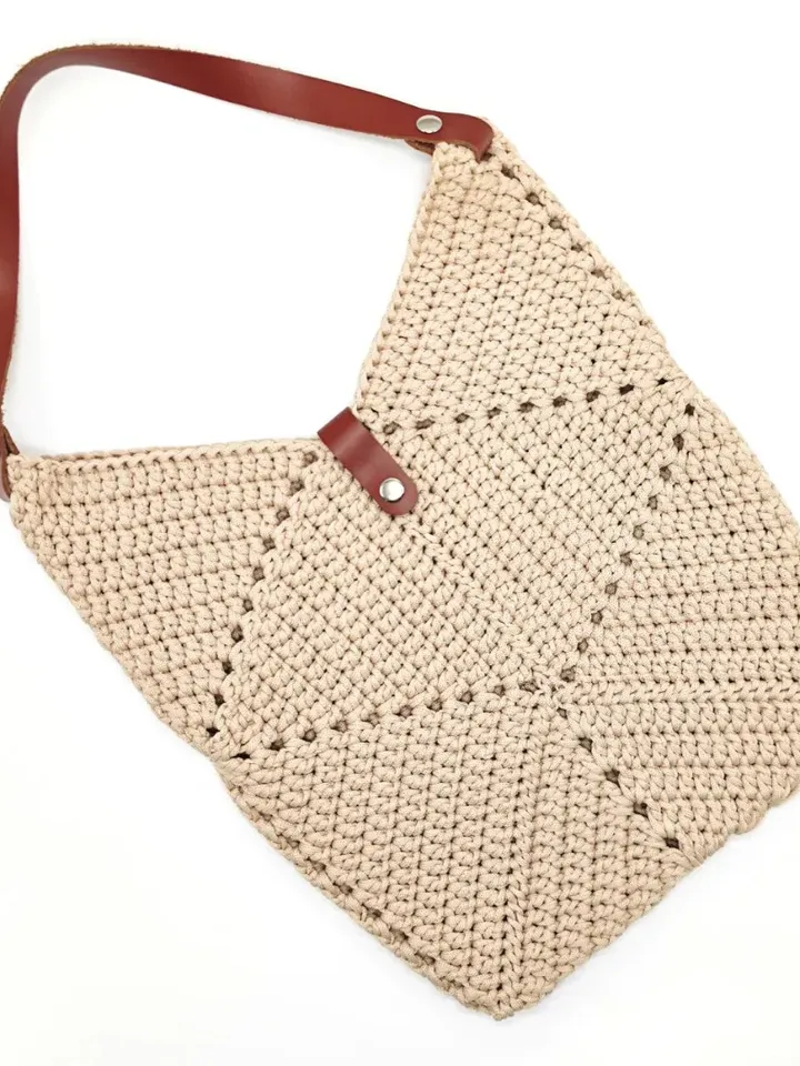 Crochet Bag Pattern PDF, Symmetry bag, Tote bag DIY, Beach Bag, Shopping bag, Shoulder bag, boho handbag