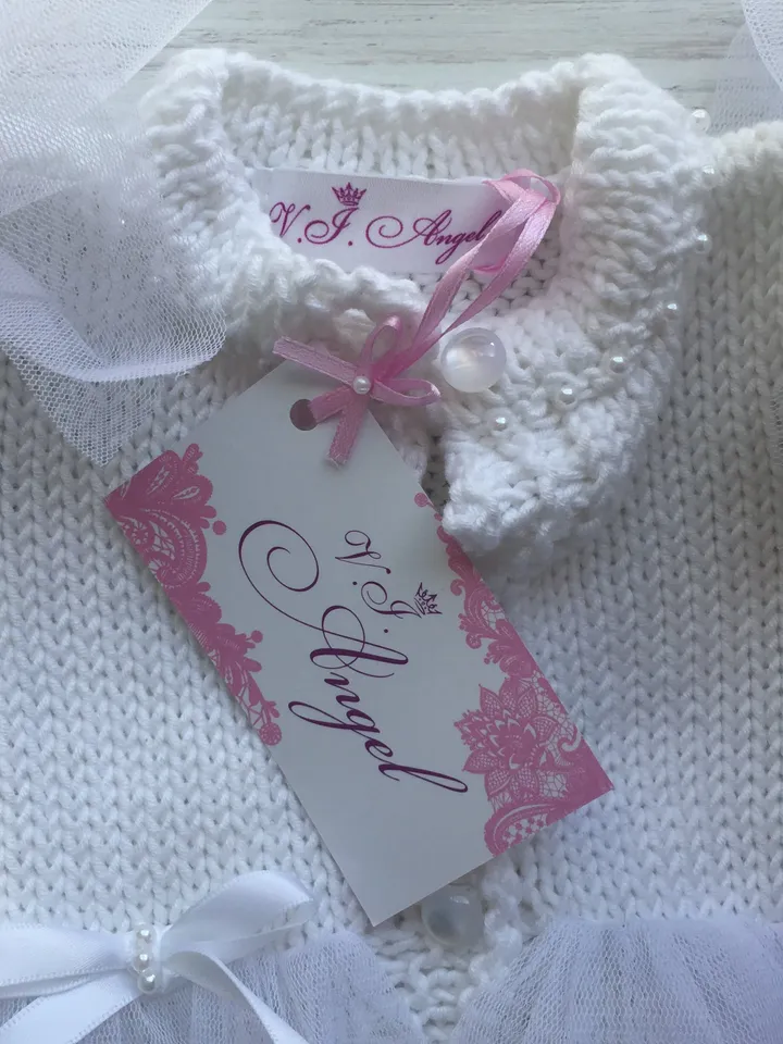 Clothing set for baby born. Hand made knitting dress. Take home outfit for baby girl. Gift for baby born girl. Dress for newborn.