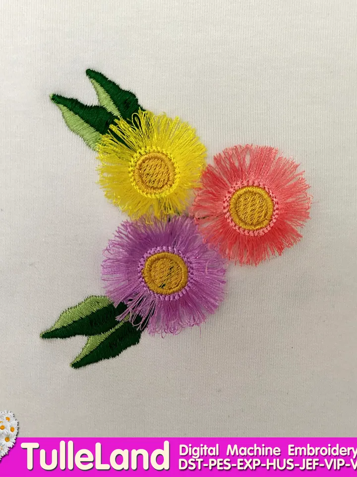 Birthday Girl Princess with Flowers 1 st birthday Design Applique for Machine Embroidery