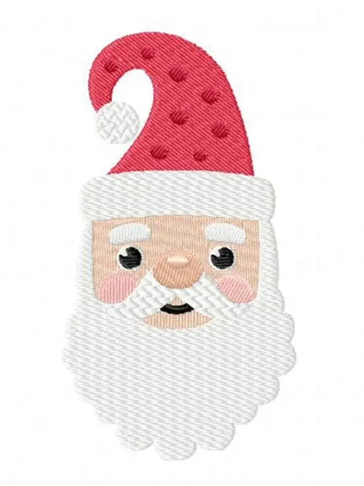 50% off,Santa Claus AppliqueDesign- Christmas Applique Embrodery Design For Children- Santa Face Machine Embroidery Design-7 Size Degital