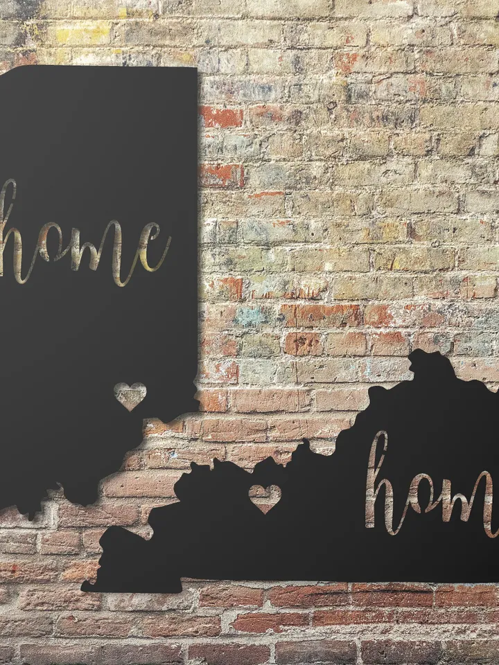 Personalized State sign, State Home Sign, Decorative State Decor